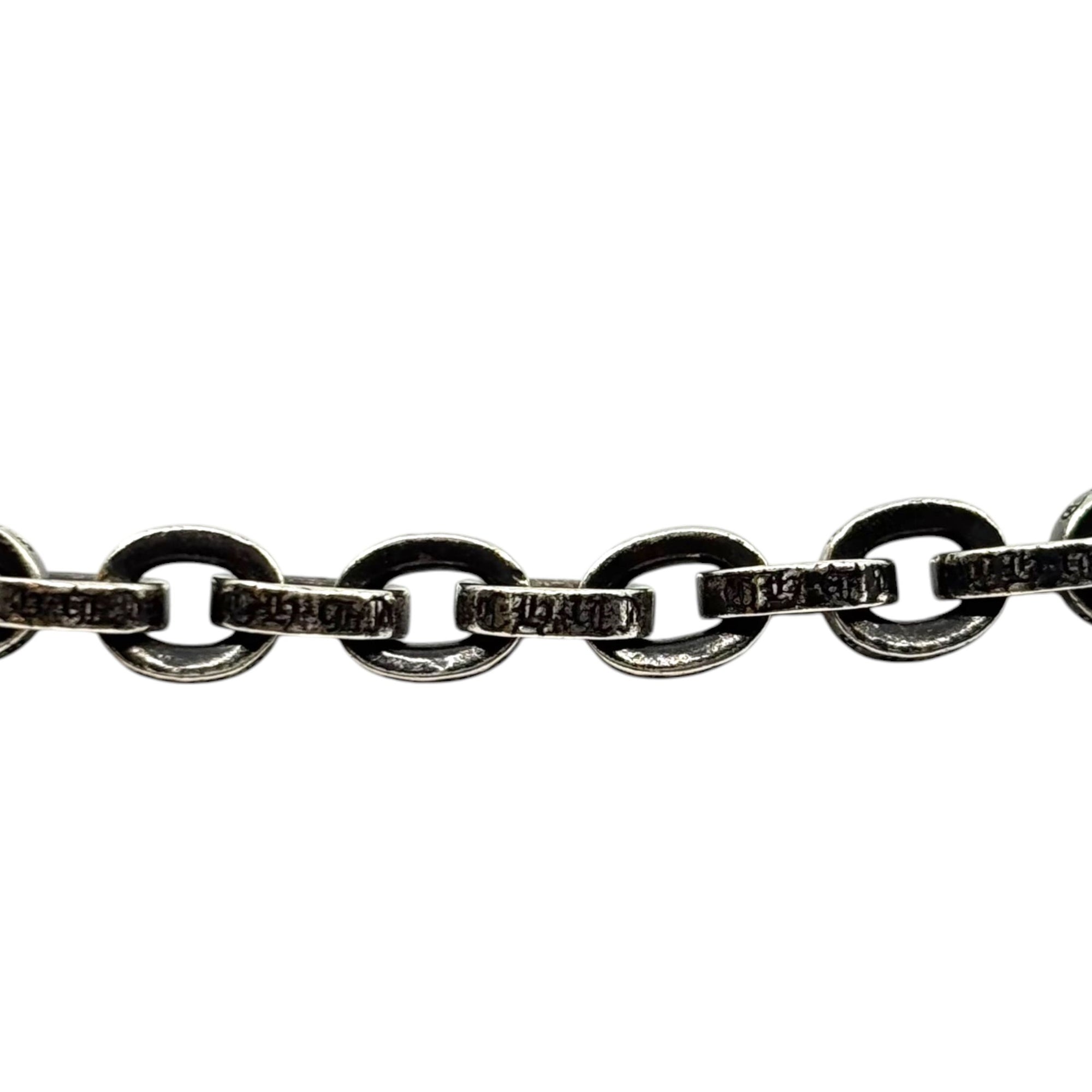 Chrome Hearts Silver Paperchain Necklace 18"