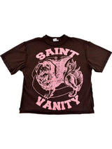Saint Vanity Logo Tee Pink Brown