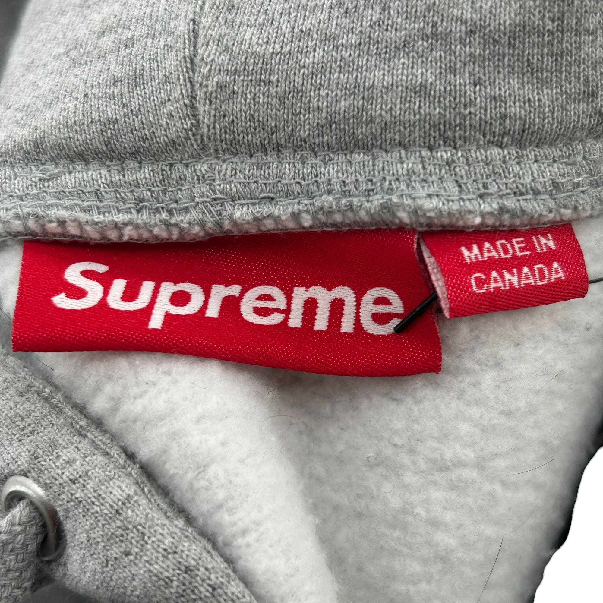 Supreme S Logo Zip Up Hooded Sweatshirt (FW25) Heather Grey
