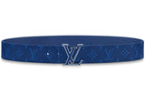 Louis Vuitton LV Initiales Reversible Belt Monogram Blue