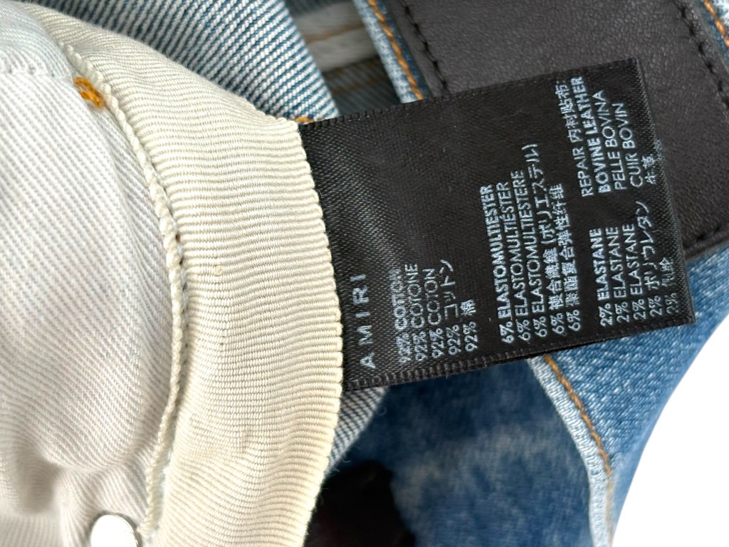 Amiri Bone Jeans Lightwash Green