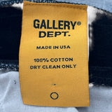 Gallery Dept. Leather Insert Bronco Flare Jeans Blue