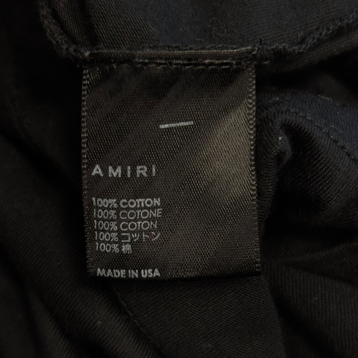 AMIRI Rum Label T-shirt Black