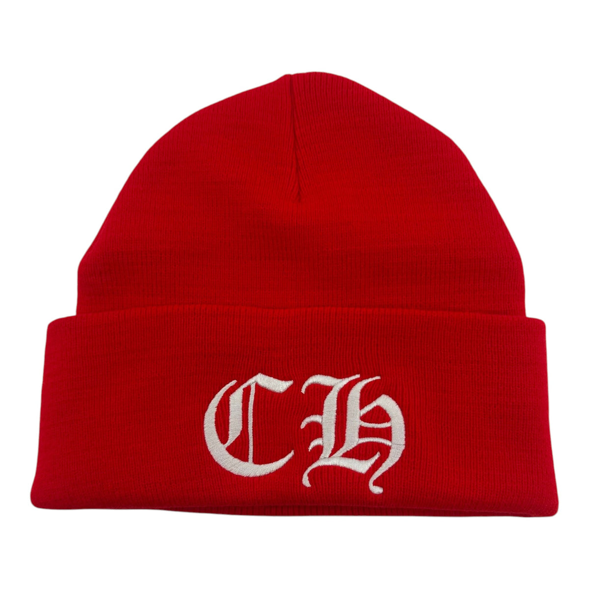Chrome Hearts CH Logo Beanie Red
