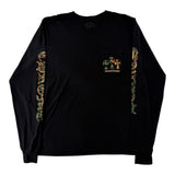 Chrome Hearts Camouflage Cemetery Cross Long Sleeve Pocket Shirt Black