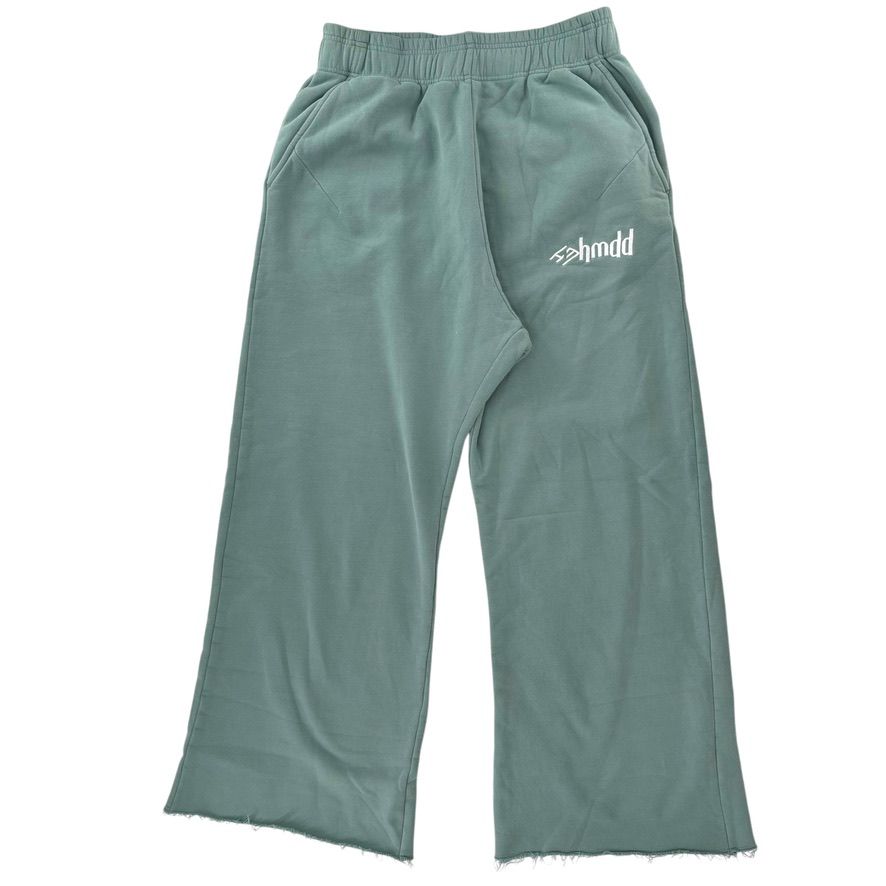 HMDD Teal Logo Wide Leg Sweatpants