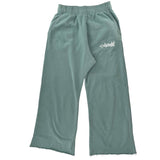 HMDD Teal Logo Wide Leg Sweatpants