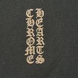 Chrome Hearts Glitter 1988 Vertical Logo Zip-Up Hoodie Black