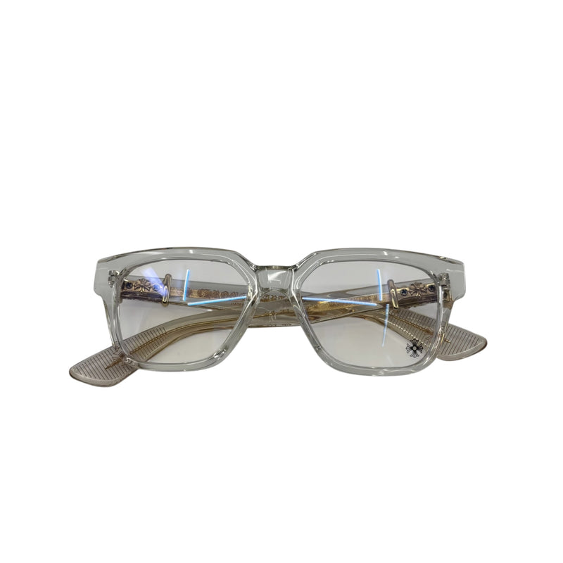 Chrome Hearts Vagillionaire II Glasses "Crystal Clear 18k Gold"