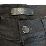 Amiri Black Skinny Jeans Black Leg Patch