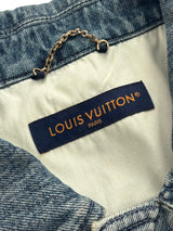 Louis Vuitton Short Sleeve Denim Workwear Shirt Washed Denim