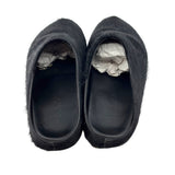 Marni Long Hair Calfskin Fussbett Sabot Mule Black