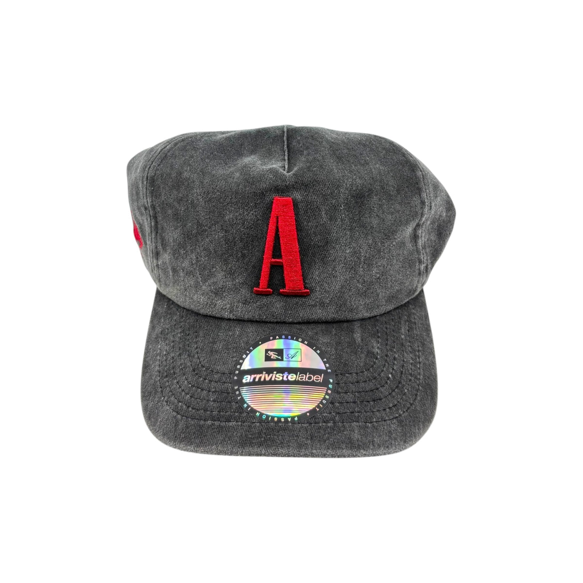 Arriviste Serif A Snapback Hat Washed Black