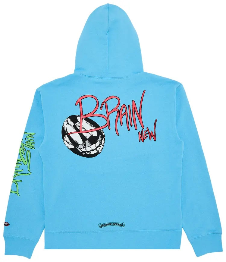 Chrome Hearts Matty Boy Brain Hoodie Blue