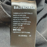 Balenciaga New Tape Type Shirt Faded Black