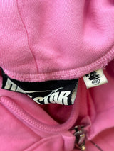 Hellstar Sports Flame Zip Up Hoodie Pink