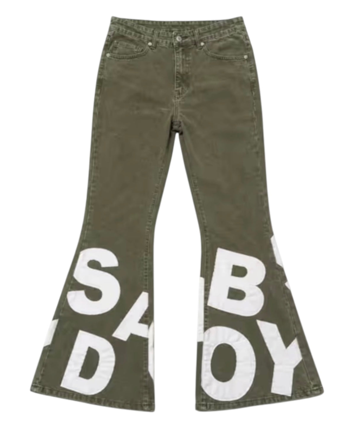 Sadboy Saga Green Marley Flare Denim
