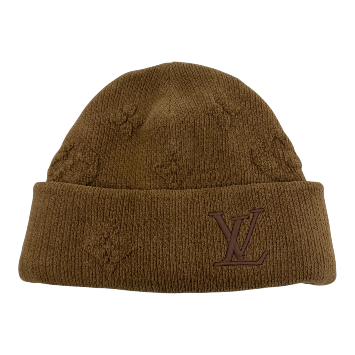 Louis Vuitton LV Crush Monogram Beanie Camel