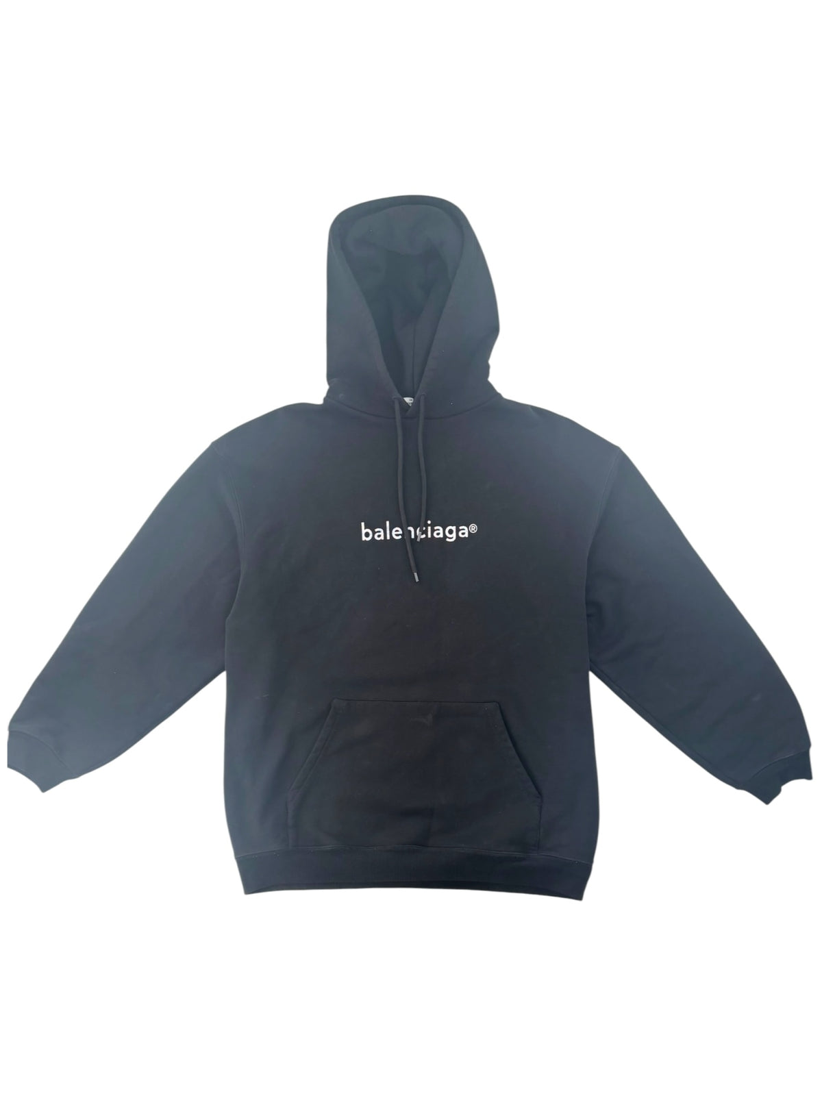 Balenciaga Mens New Copyright Medium Fit Hoodie Black