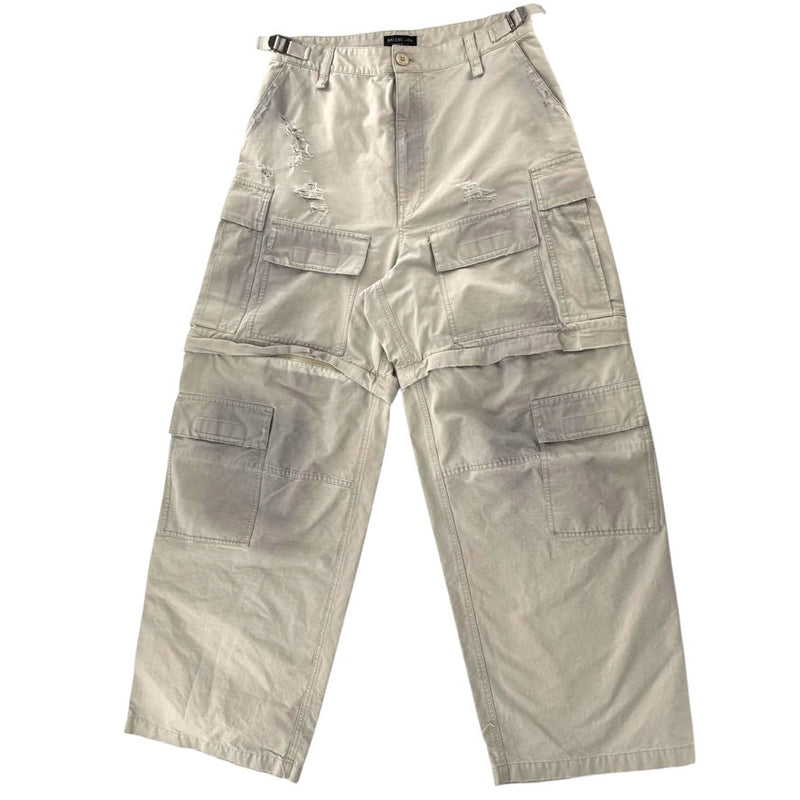 Balenciaga Convertiable Cargo Cream Pants