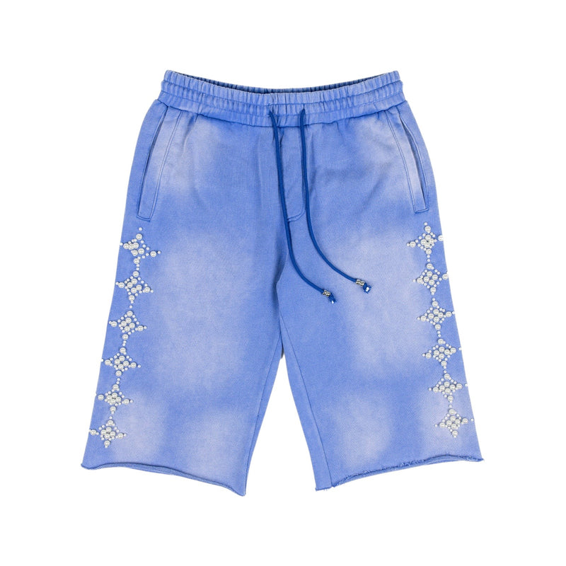 Commons Pearled Star Sweatshort Royal Blue