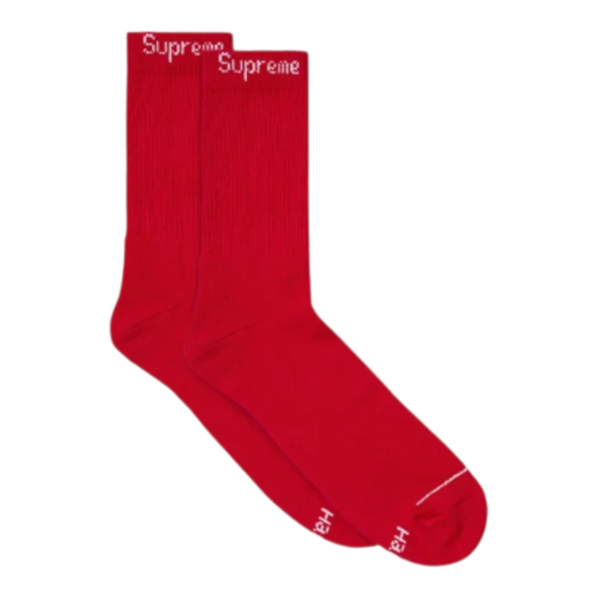 Supreme Hanes Crew Single Sock Pair Red