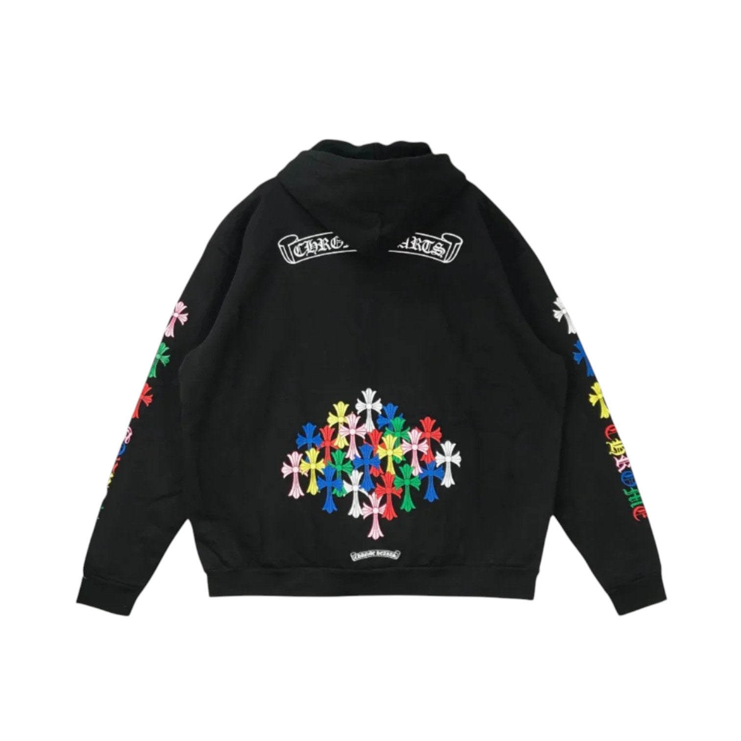 Chrome Hearts Multi Color Cross Hoodie Black
