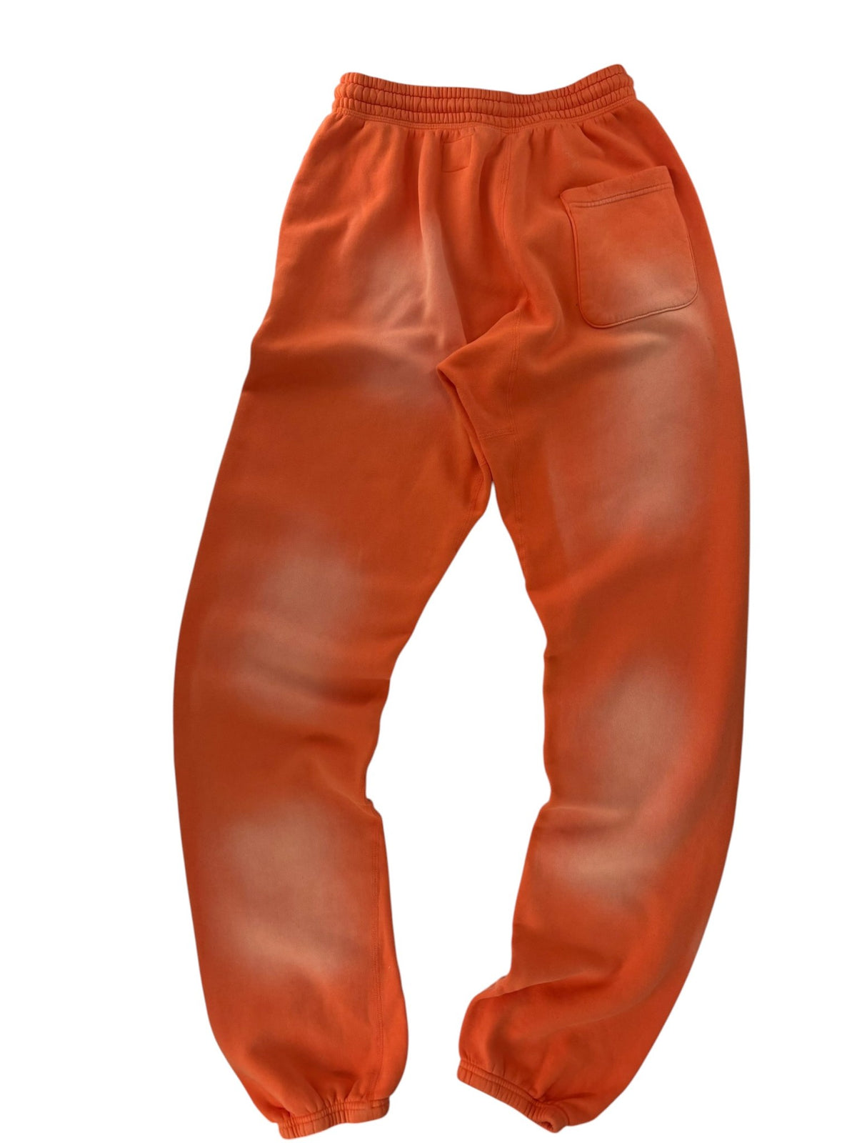 Hellstar Fire Orange Closed Elastic Bottom Sweatpants Orange Dye