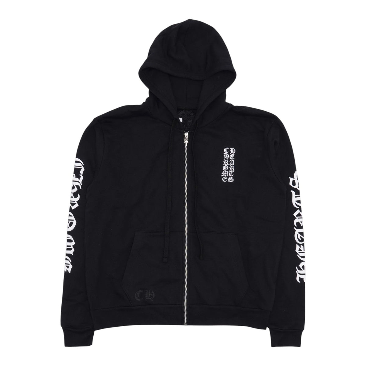 Chrome Hearts Eyechart Zip Up Hoodie Black