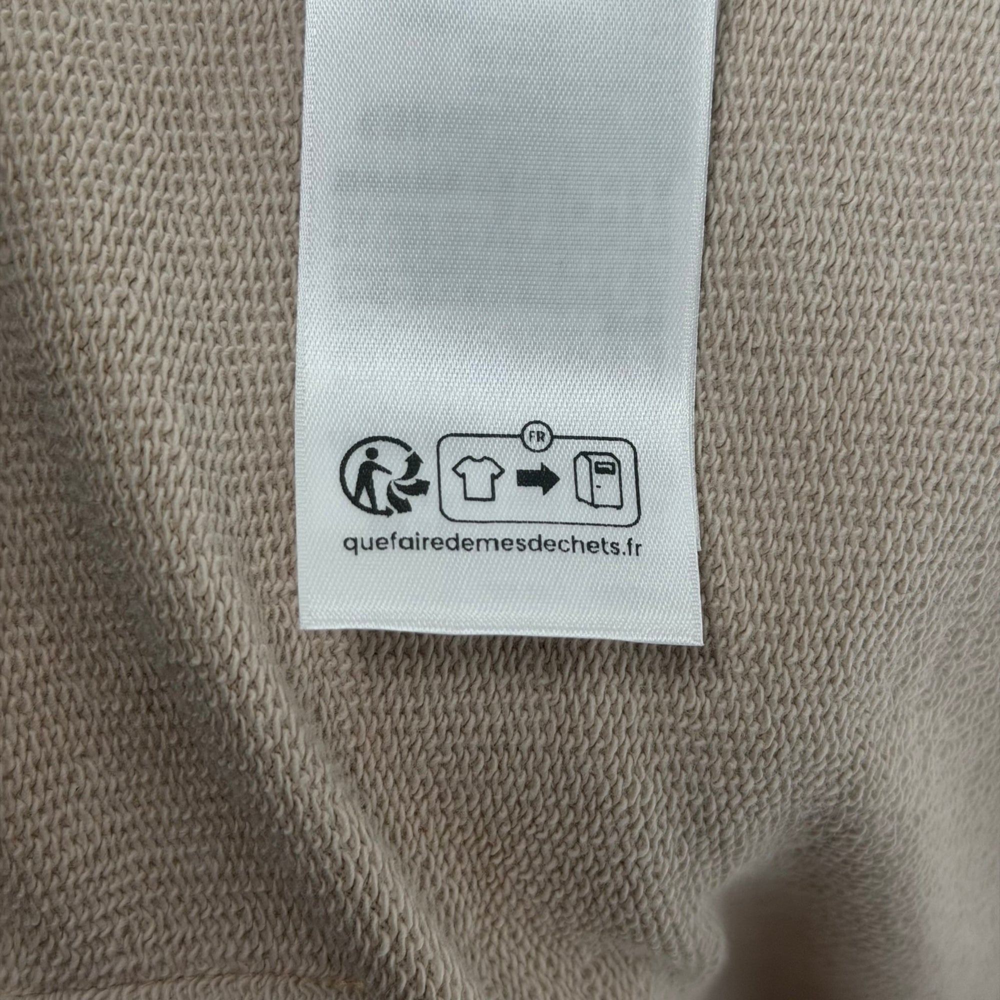 Balenciaga Metal BB Stencil Zip Up Hoodie Beige