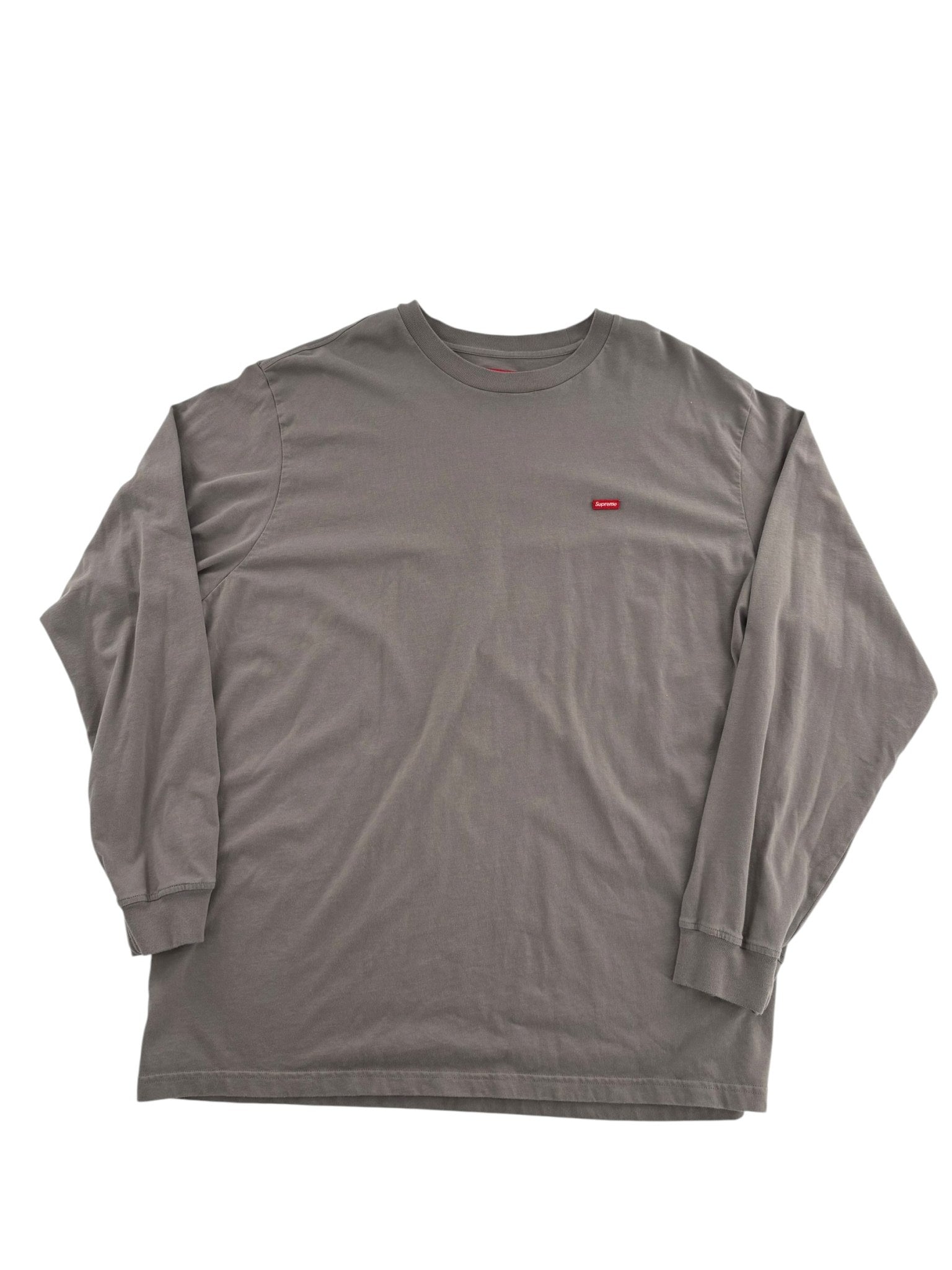 Supreme Logo Longsleeve Grey