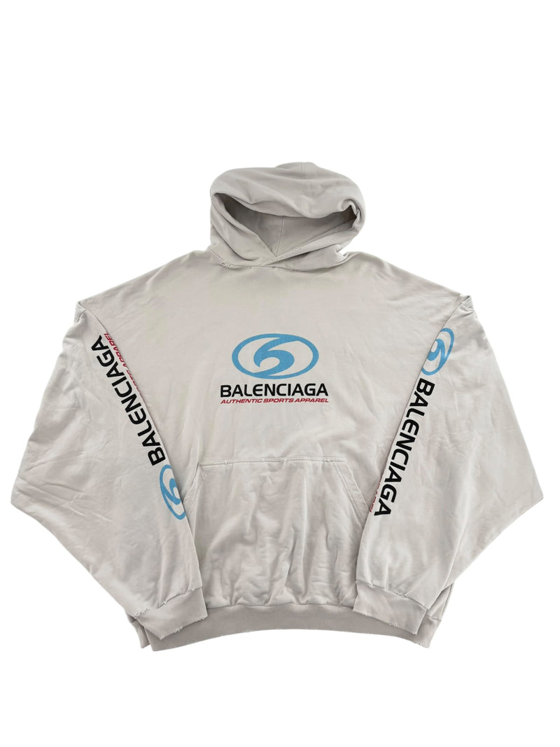Balenciaga Loop Sports Icon Hoodie Beige