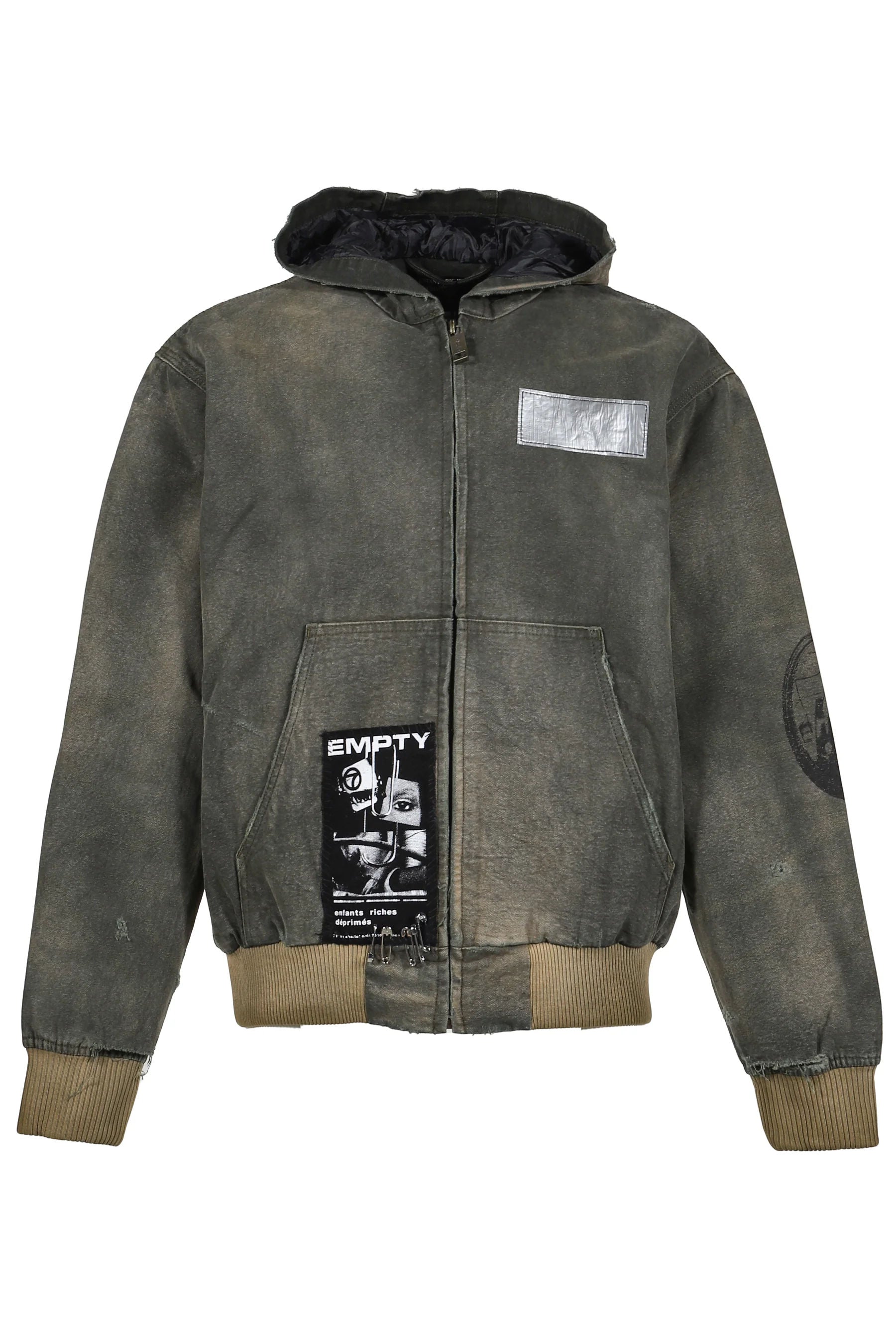 ERD War Started Hooded Work Jacket Crust Olive