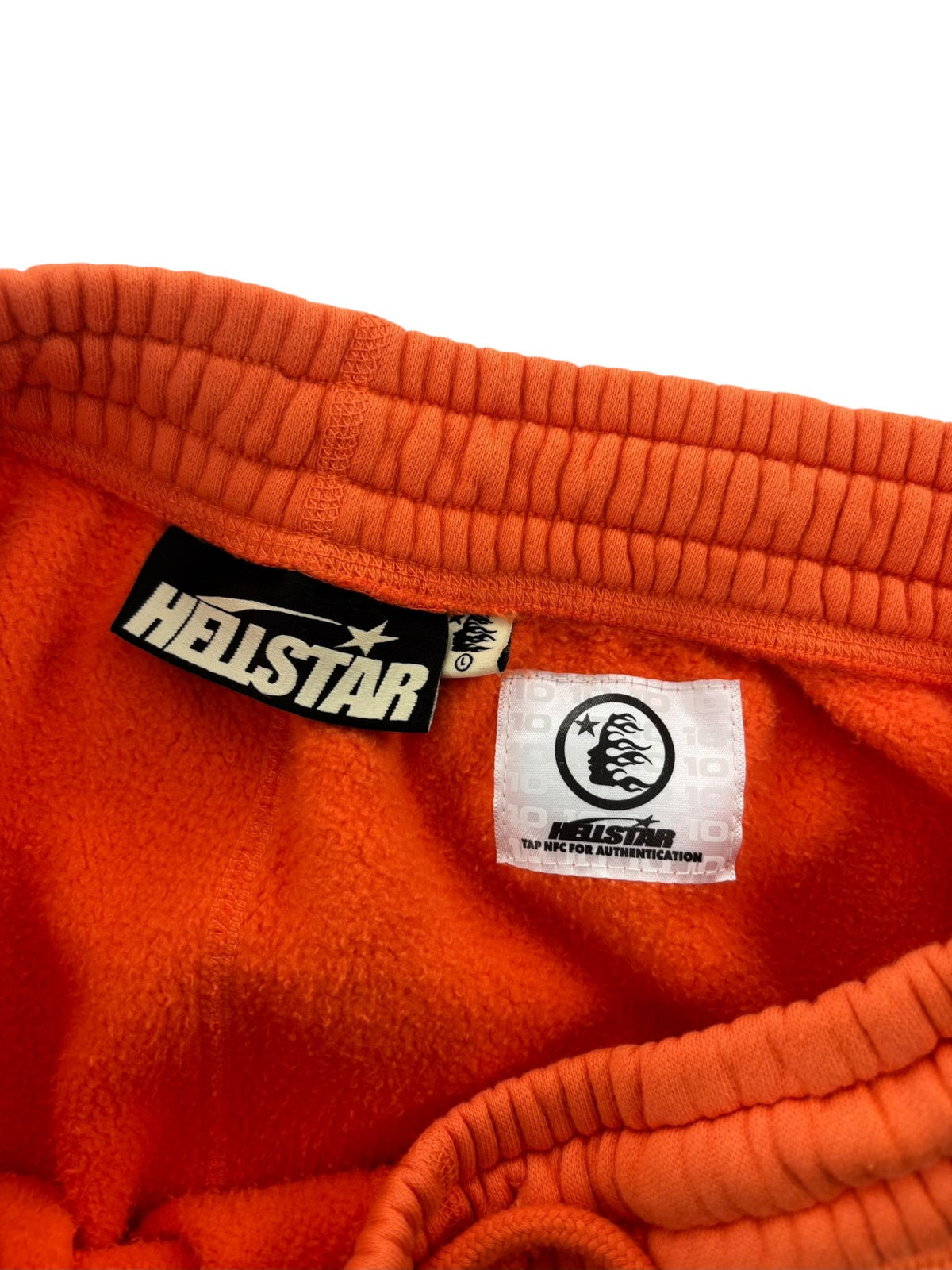 Hellstar Fire Orange Closed Elastic Bottom Sweatpants Orange Dye