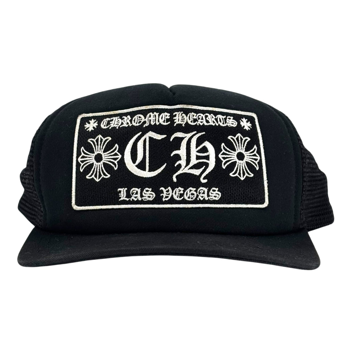 Chrome Hearts CH Las Vegas Trucker Hat Black/Black