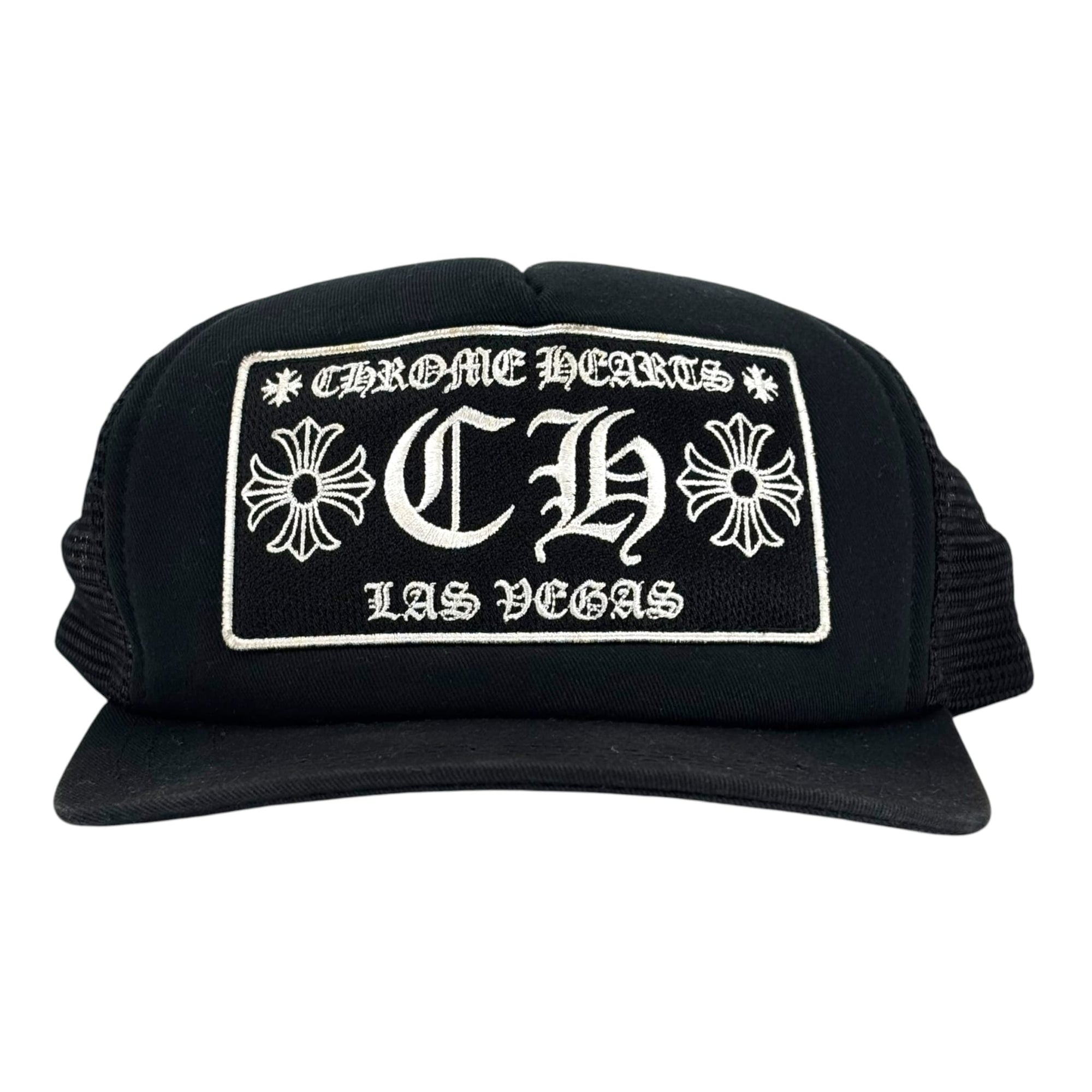 Chrome Hearts CH Las Vegas Trucker Hat Black/Black