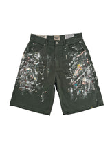 Gallery Dept. Paint Splatter Shorts Green
