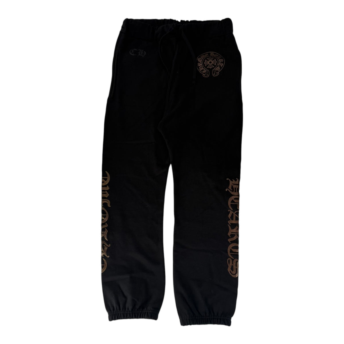Chrome Hearts Brown Glitter 1988 Sweatpants Black