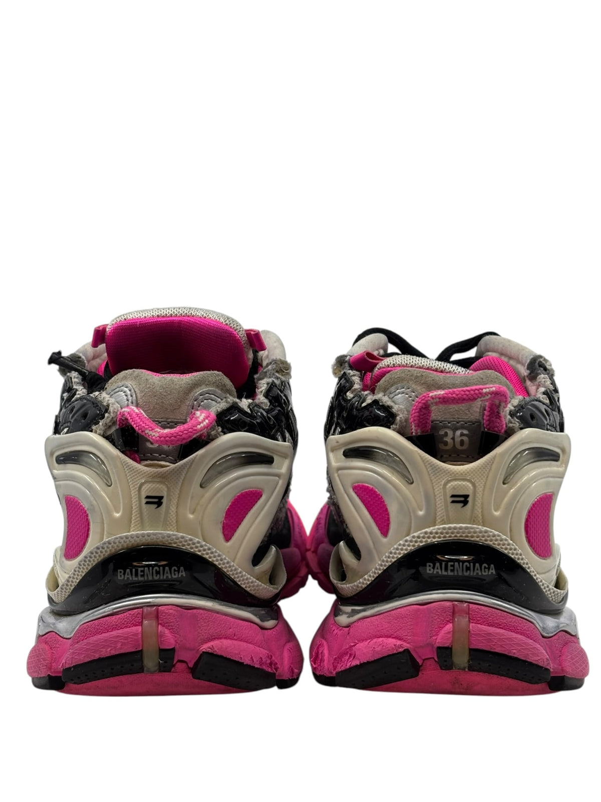 Balenciaga Wmns Runner Sneaker Silver Pink