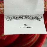 Chrome Hearts 16 Patch Jeans Red