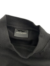 Balenciaga Back Flip Logo Tee Black