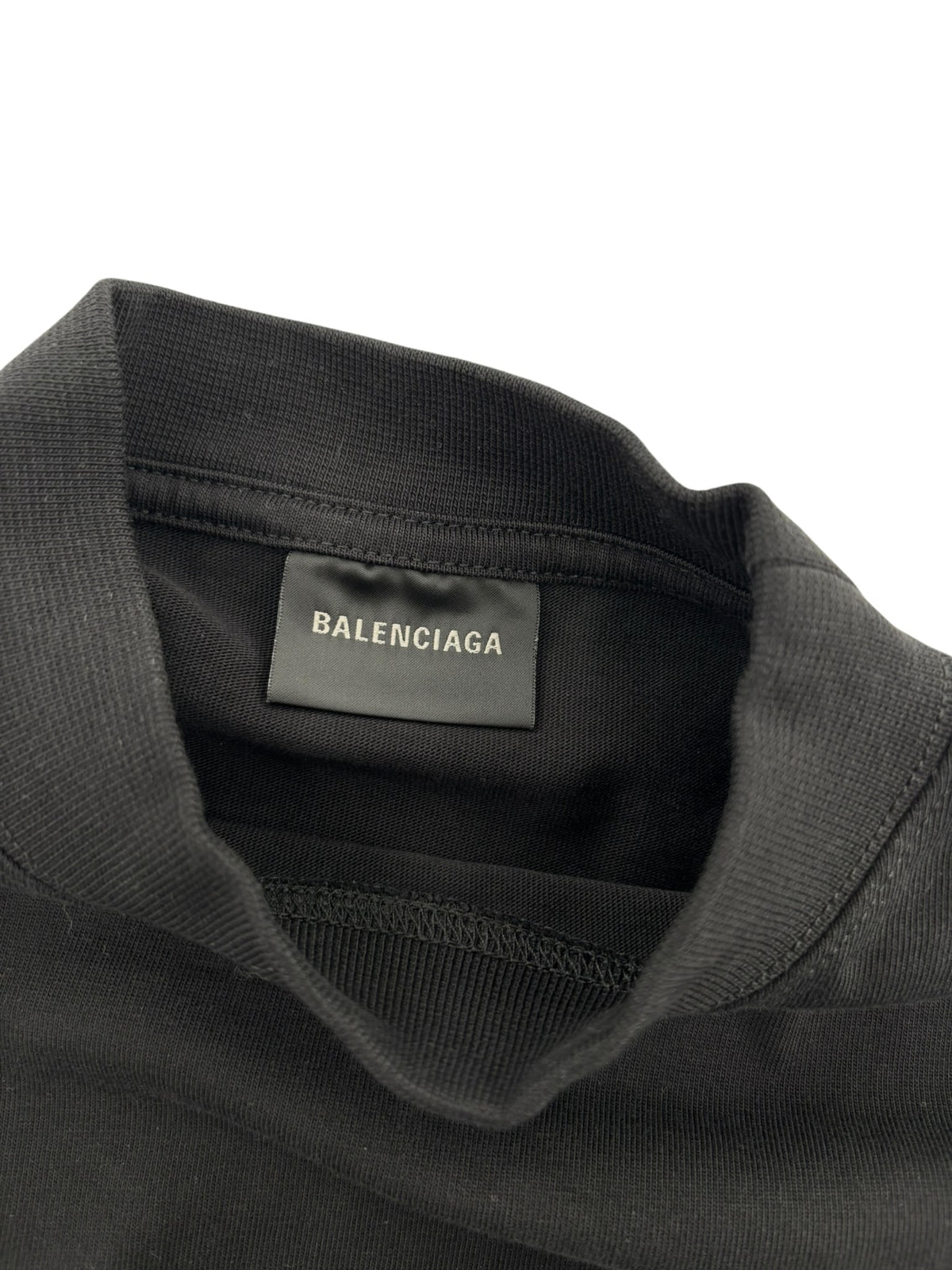 Balenciaga Back Flip Logo Tee Black