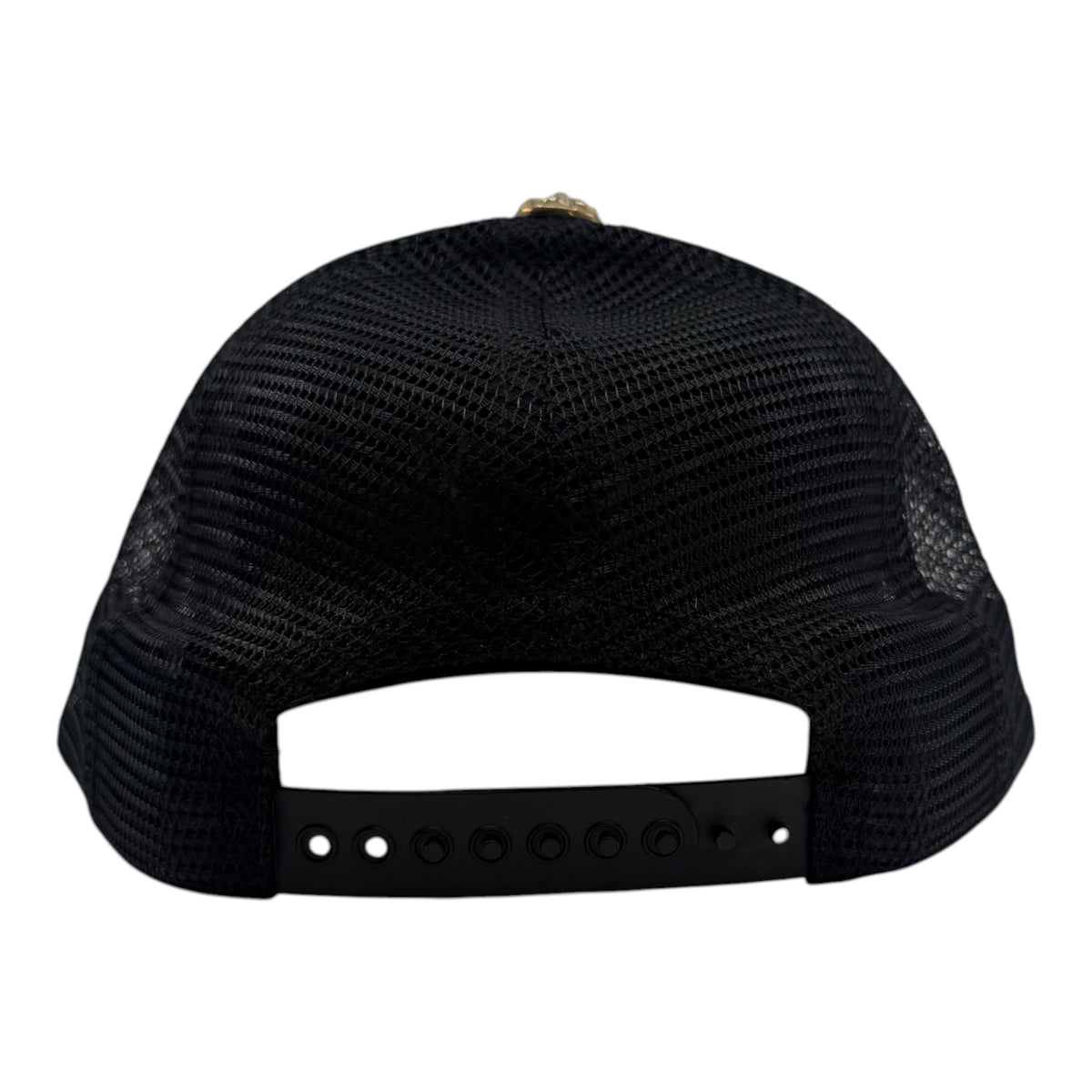 Chrome Hearts Triple Cross Patch Trucker Hat Black White