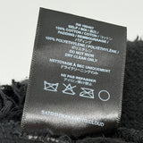 Satoshi Distressed Paint Splatter Hoodie Black