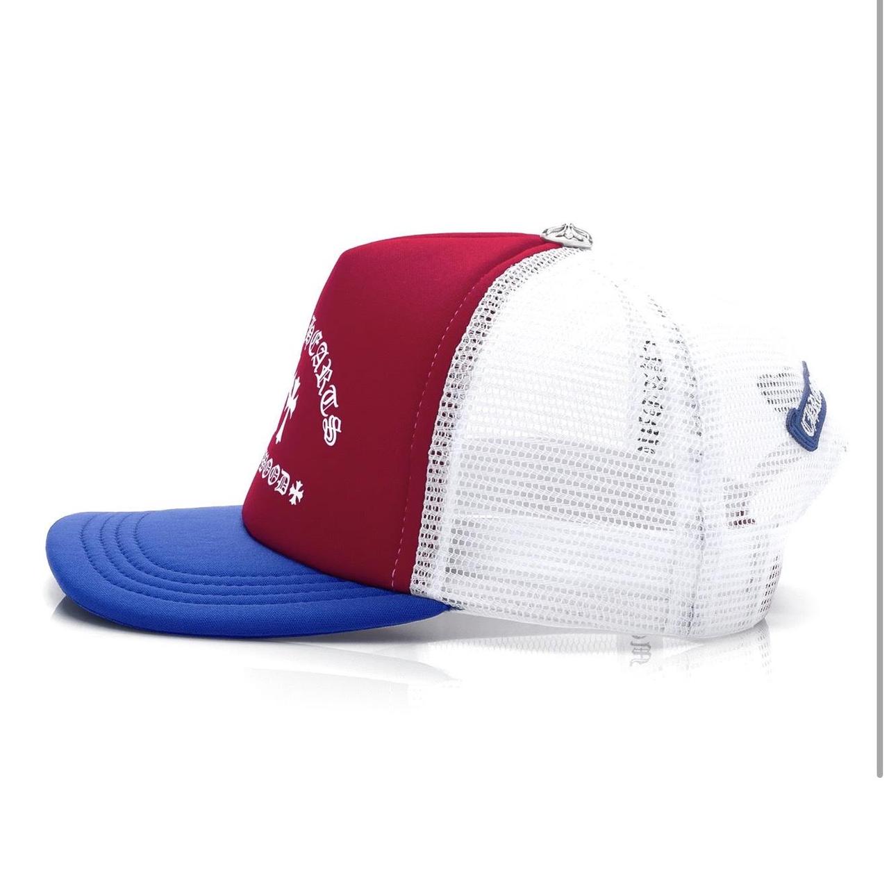 Chrome Hearts King Taco Trucker Hat Red White Blue