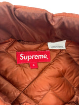 Supreme Spellout Quilted Lightweight Down Jacket Rust