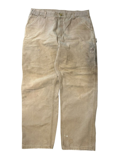 Carhartt Distressed Khaki Carpenter Pant