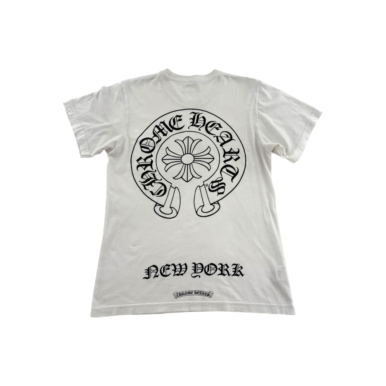 Chrome Hearts New York Horseshoe Logo T Shirt White