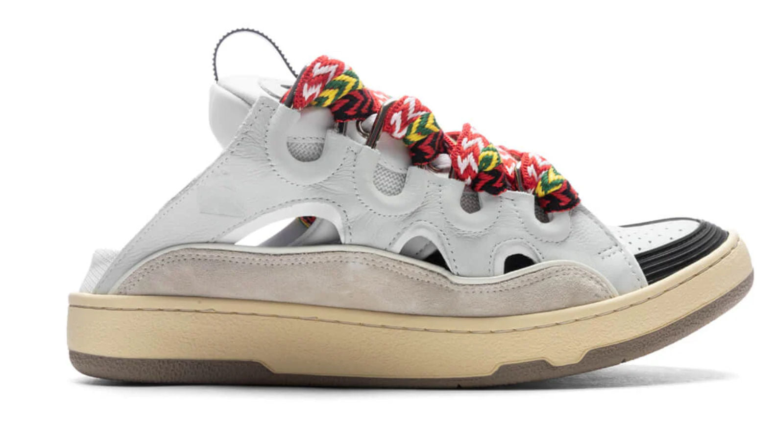 Lanvin Curb Sneaker Mule White