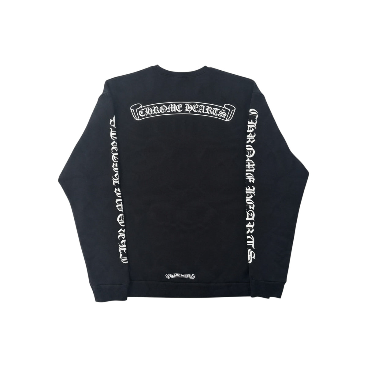 Chrome Hearts Scroll Logo Crewneck Sweatshirt